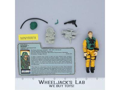 Scoop V1 100% Complete G.I. Joe 1989 Hasbro Vintage Action Figure