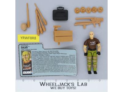 Salvo V1 100% Complete G.I. Joe 1990 Hasbro Vintage Action Figure