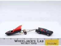 Batmobile & Bat Boat Batboat w/ Trailer Batman Corgi Juniors 1976 Great Britain