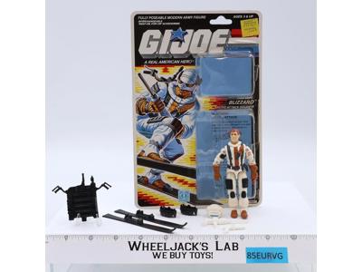 Blizzard V1 100% Complete W/34 Cardback & Bubbles 1988 G.I. Joe Hasbro Vintage