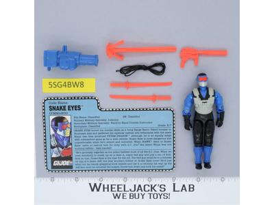 Snake Eyes V4 100% Complete 1991 G.I. Joe Hasbro Vintage Action Figure