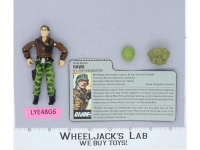 Hawk V2 G.I. Joe 1986 Hasbro Vintage Action Figure