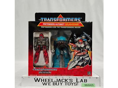 Pretender Splashdown 100% Complete W/BOX & INSERT 1988 G1 Transformers Hasbro
