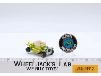 Hot Heap Spectraflame Yellow 1968 Hot Wheels Mattel Vintage Redline RL Button