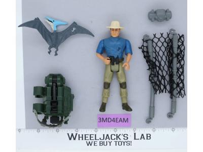 Alan Grant With Aerial Net Trap 100% Complete Jurassic Park 1993 Kenner Figure