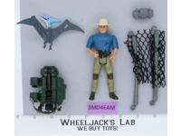 Alan Grant With Aerial Net Trap 100% Complete Jurassic Park 1993 Kenner Figure