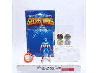 Captain America Secret Wars 100% Complete 1984 Mattel Marvel Universe w/ Card