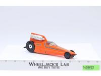 #73 Orange Turbo Jet Dragster Race Car 1984 Stompers Vintage Pull Strip Toy Car