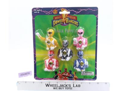 Finger Puppets Mighty Morphin Power Rangers 1995 Saban NEW SEALED