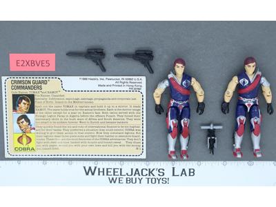 Tomax & Xamot V1 RED CARD BACK Complete G.I. Joe 1985 Hasbro Vintage Figure