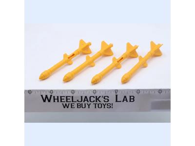 Rolling Thunder Yellow Missiles x4 1988 GI Joe Hasbro Vintage Figure Vehicle