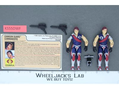 Tomax & Xamot V1 RED CARD BACK Complete G.I. Joe 1985 Hasbro Vintage Figure