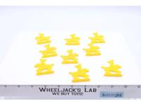 Lot of 9 Yellow Roman Calvary Toy Soldiers W/ Flags 1970s Lucky Products