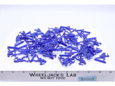 Lot of 55 Blue Roman Soldiers W/Sword & Shield 1970s Lucky Products Toy Soldiers