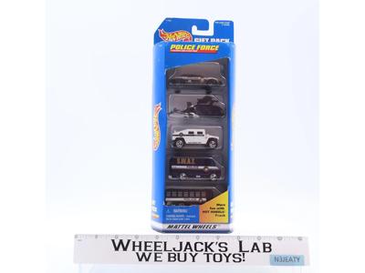 5 Car Gift Pack Hot Wheels Police Force 1997 Mattel 1:64 Scale NEW SEALED
