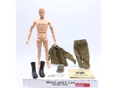 Action Soldier Army Painted Red Head 12" GI Joe Manual 1964 Hasbro Action Figure