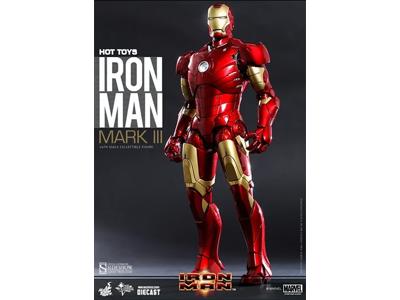MMS256-D07 Iron Man Mark III Die-Cast Marvel Hot Toys 1:6 Figure NEW SEALED