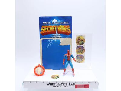 Spiderman Spider-Man 100% Complete Secret Wars 1984 Mattel Marvel Figure w/ Card