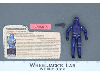 Cobra Commander V2 100% Complete RED CARD BACK G.I. Joe 1984 Hasbro Vintage