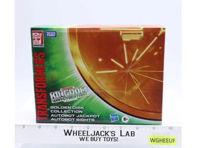 Golden Disk Collection Jackpot & Sights Transformers Kingdom WFC NEW MISB