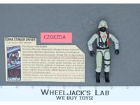 Cobra Stinger Driver V1 RED CARD BACK Complete G.I. Joe 1984 Hasbro Vintage