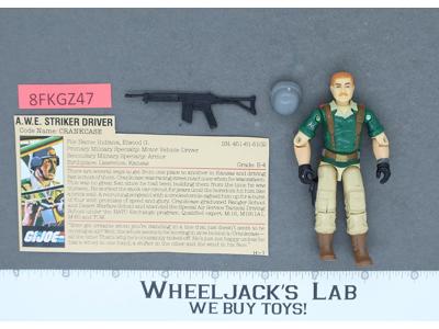 Crankcase V1 RED CARD BACK 100% Complete G.I. Joe 1985 Hasbro Vintage Figure