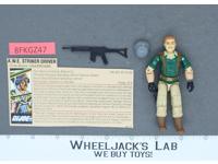Crankcase V1 RED CARD BACK 100% Complete G.I. Joe 1985 Hasbro Vintage Figure