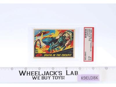 Death in the Cockpit #12 PSA GRADED 5 Mars Attacks 1964 Bubbles Inc Trading Card