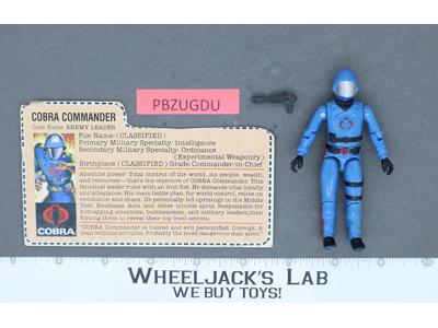 Cobra Commander Mickey Mouse RED CARDBACK Complete G.I. Joe 1982 Hasbro Figure