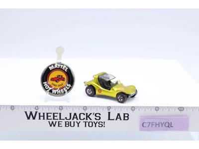 Sand Crab Spectraflame Yellow 1969 Redline Hot Wheels Mattel RL w/ BUTTON NICE!