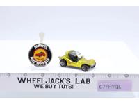 Sand Crab Spectraflame Yellow 1969 Redline Hot Wheels Mattel RL w/ BUTTON NICE!