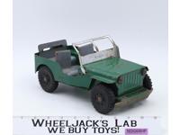 Green Willys Jeep Army Vehicle Pressed Steel 1950s Marx Lumar Vintage 11" Long