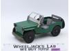 Green Willys Jeep Army Vehicle Pressed Steel 1950s Marx Lumar Vintage 11" Long