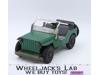 Green Willys Jeep Army Vehicle Pressed Steel 1950s Marx Lumar Vintage 11" Long