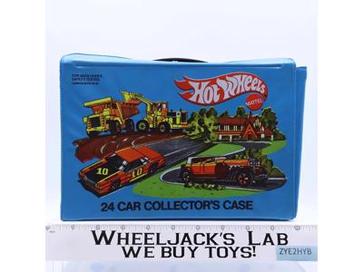 24 Car Collector's Storage Case w/ 2 Trays Hot Wheels 1969 Mattel Redline