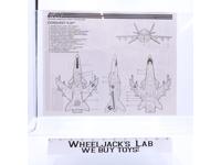 Conquest X-30 1998 ORIGINAL Instructions Blueprints G.I. Joe Hasbro