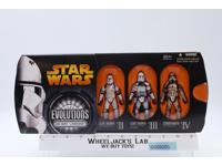 Clone Trooper to Stormtrooper 3 Pack Star Wars Evolutions 2005 Hasbro NEW SEALED
