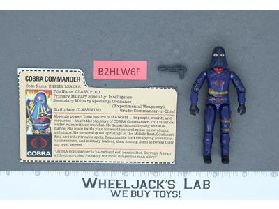 Cobra Commander V2 100% Complete RED CARD BACK G.I. Joe 1984 Hasbro Vintage