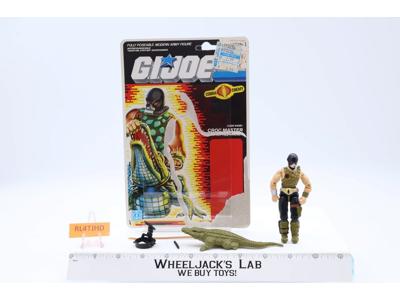 Croc Master V1 100% Complete W/ Cardback G.I. Joe 1987 Hasbro Vintage Figure