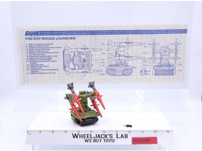 Missile Launcher PAC/RAT 100% Complete GI Joe Hasbro 1983 Vintage Vehicle