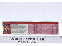 Sideswipe Action Figure Tech Spec 1985 Vintage Hasbro G1 Transformers