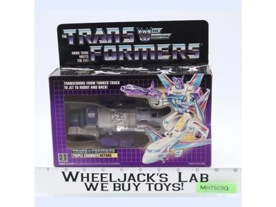 Octane W/ BOX & INSERT 100% Complete 1986 G1 Transformers Hasbro Vintage Figure
