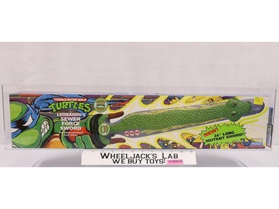 Leonardo's Sewer Force Sword AFA HIGHEST GRADED 80+ POP 2 TMNT Playmates NEW