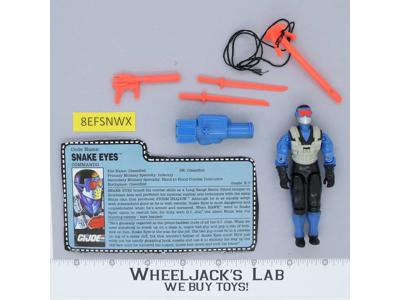 Snake Eyes V4 100% Complete 1991 G.I. Joe Hasbro Vintage Action Figure