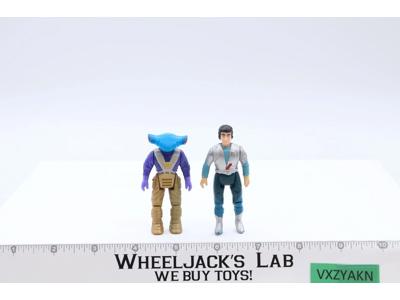 Six-Gill & Orion 100% Complete Dino Riders 1989 Tyco Vintage Action Figures