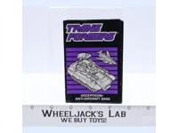 Anti-Aircraft Base Micromaster Instruction Manual 1990 G1 Transformers Figure