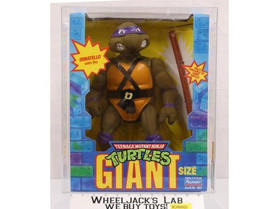 Giant Donatello AFA GRADED 75 75/75/85 TMNT 1990 Playmates Figure NEW SEALED