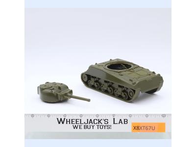 Olive Drab M4 US Sherman Tank WWII Plastic Toy Soldiers CTS 6.5" Long
