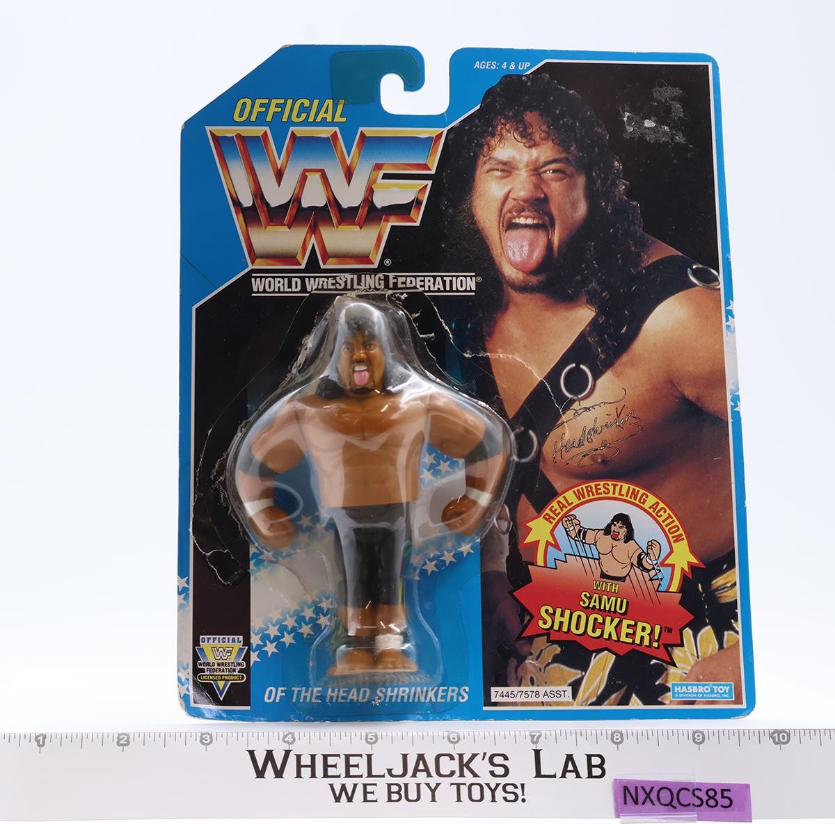 『WWF』フィギュア Samu of the Head Shrinkers WWF Wrestling 1993 Hasbro Wrestling