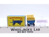 Hay Trailer 40 Lesney Matchbox Series 1960's Made In England